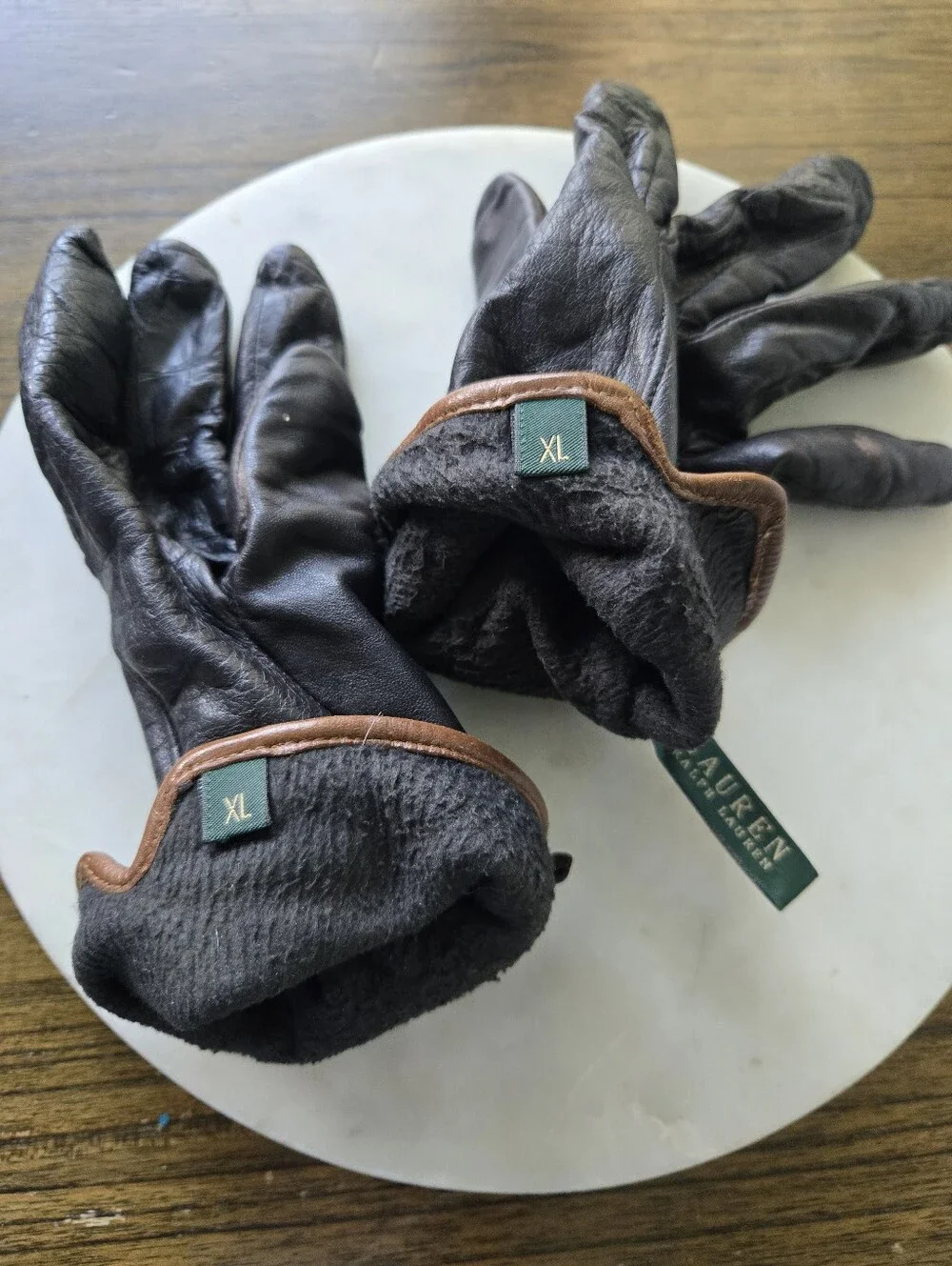 Vintage Lauren Ralph Lauren Leather Gloves XL